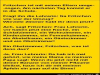 fritzchen ist mit seinen Eltern umgezogen........