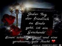 Jeder Tag der friedlich zu Ende geht