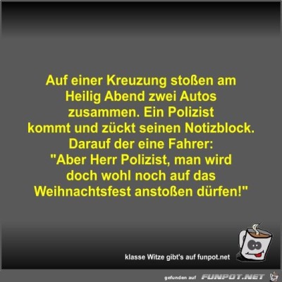 Auf-einer-Kreuzung-sto&szlig;en-am-Heilig-Abend-zwei-Autos....jpg von Fossy