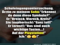 Lustiger Moment bei der Schuleingangsuntersuchung