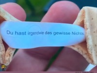 Fortune Cookie mit besonderer Nachricht