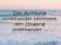 Respekt-Wellen am Strand