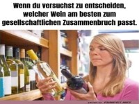 Weinwahl f�rs Weltende