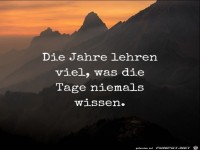 die Jahre lehren