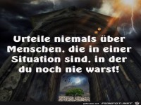 Urteile niemals