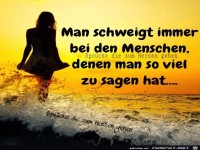 Man schweigt immer
