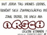 an jedem tag meines lebens