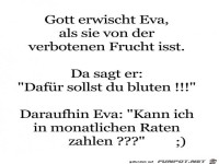 Gott erwischt Eva