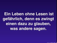 Ein Leben ohne Lesen