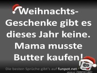 Keine Weihnachtsgeschenke