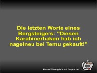 Die letzten Worte eines Bergsteigers