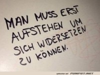 Fr�haufsteher mit Rebellionstalent!