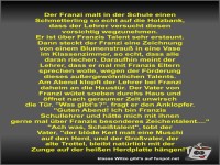 Der Franzi malt in der Schule einen Schmetterling so echt...