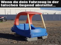 Falsch geparkt