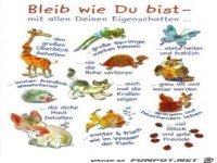 bleib wie du bist 