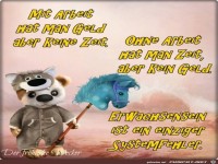 Mit Arbeit hat man Geld