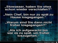 schon wieder verschlafen........