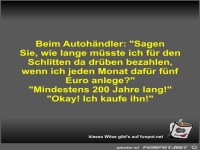 Beim Autohändler