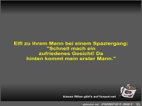 Elfi zu ihrem Mann bei einem Spaziergang