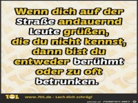 Leute gr��en