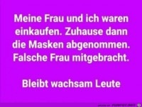 falsche Frau