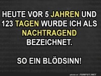 Witz �ber Nachtragen und Erinnerungsverm�gen