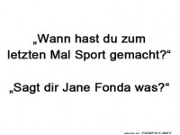 Wenn Jane Fonda dein Personal Trainer ist