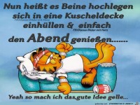 Beine hochlegen