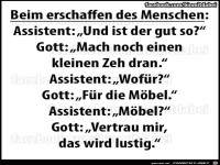 Beim Erschaffen des Menschen