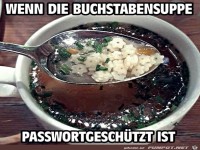 Die Buchstabensuppe mal anders
