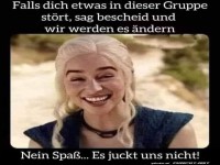 Es juckt uns nicht