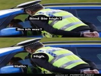 Lustiger Dialog zwischen Polizist und Fahrer