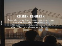 Erinnerung an Ehrlichkeit und Gefhle