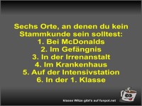 Sechs Orte, an denen du kein Stammkunde sein solltest