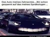 Zahnarzt-Lambo mit Biss