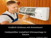 Coole Temperaturen in der Sauna!