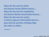 Wenn du das was du siehst