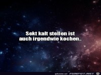 Sekt kalt stellen