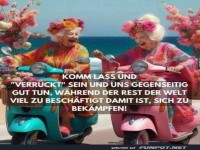 Senioren-Scooter-Party am Strand!