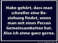 Habe gehrt, dass man...