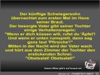 Der k�nftige Schwiegersohn �bernachtet zum ersten Mal im...