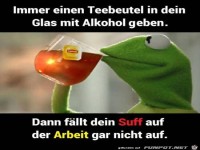 Immer einen Teebeutel