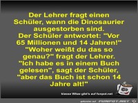 Der Lehrer fragt einen Sch�ler