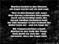 Marilyn kommt in den Himmel....