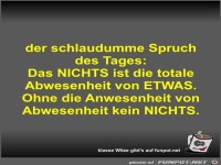 der schlaudumme Spruch des Tages