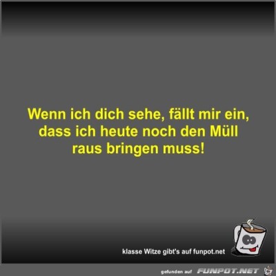Wenn-ich-dich-sehe,-fällt-mir-ein,-dass-ich-heute-noch-den.jpg von Fossy
