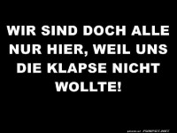 Die Klapse wollte uns nicht
