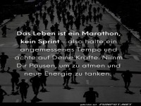 Das Leben ist ein Marathon