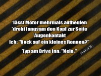 Keine Lust auf ein Rennen