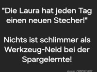 Laura und der t�gliche Spargelstecher
